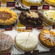 cheesecakes on display